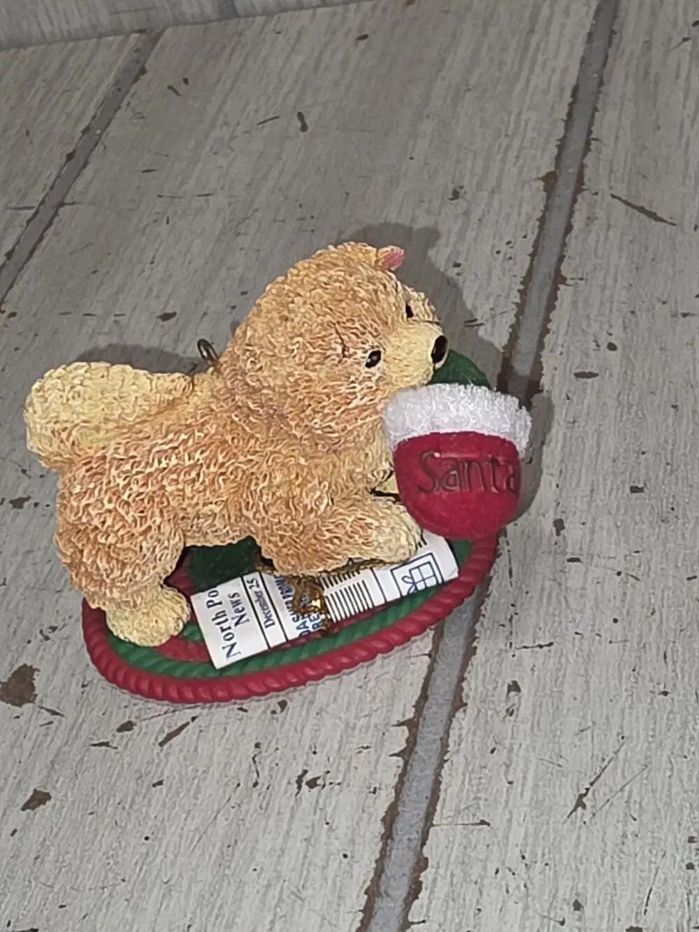 Carlton Heirloom Puppy LOVE ChowChow Christmas Holiday Ornament 2006 VTG New